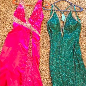 Two formal dresses